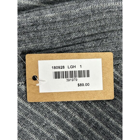 Title Nine Merino Wool Blend Ribbed Knit Pull On Mini Skirt in Gray - Sz S - New - Picture 4 of 7